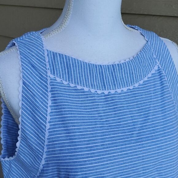 ALTAR'D State Striped Sleeveless Chambray Sz Large - Picture 3 of 6